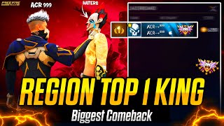 REGION TOP 1 KING BIGGEST COMEBACK tranding [upl. by Arick768]