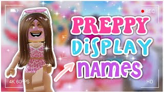 10 Preppy display names FOR ROBLOX [upl. by Nils]