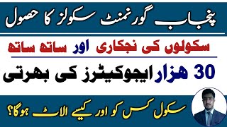 30 thousand educators jobs in punjab how to get govt school from pef peima pef [upl. by Leizahaj]