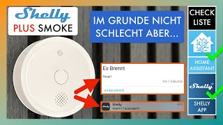 Shelly PLUS Smoke Test  Anleitung für Shelly App amp Home Assistant [upl. by Rab675]