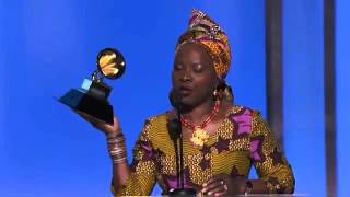 Grammy 2016 Angélique Kidjo Best World Music Album 58th GRAMMYs [upl. by Antonie]