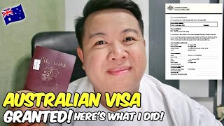 My Australian Visa Application Journey 🇦🇺  JM Banquicio [upl. by Oiliduab]