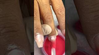 Nails ombre 2024 in redombreshortsvideonaildesigns [upl. by Aslin]