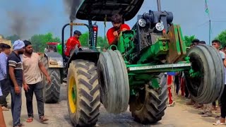 John Deere 5210 Vs Indo farm 3055 Tractor Tochan tournament budina kalan sirra tochan mukabala [upl. by Aholah]