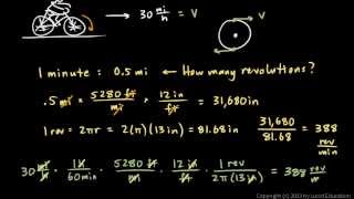 Precalculus 502e  Circular Motion Practice Problem 2 [upl. by Shulamith72]