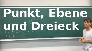 Punkt auf Ebene und im Dreieck [upl. by Yebba]