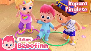 Cammina Cammina  Impara linglese  Bebefinn Italiano  Canzoni per Bambini [upl. by Ehttam]