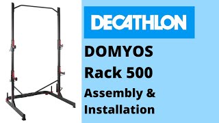 Decathlon  Domyos Gym Squat Rack 500 Assembly amp Installation  Home Gym Setup 2022  Vijit Duseja [upl. by Einimod]