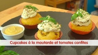 Recette de Cupcake à la moutarde et tomates confites  750g [upl. by Francisco]