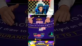 Trips Saved The Day Massive Hand blackjack shorts casino [upl. by Danialah]