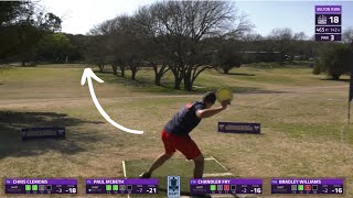 Paul Mcbeth PARKS a 465 FOREHAND BOMB  Open at Belton 2022 [upl. by Rumit]