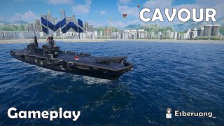 Cavour  Tier II Italy Carrier  Modern Warships [upl. by Innor]