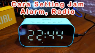 Cara Setting Alarm Jam dan Radio di Speaker Bluetooth Acome A5 amp Hanriver [upl. by Kiraa249]