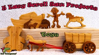 5 easy scroll saw projects Scroll saw toys [upl. by Ehcnalb154]