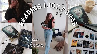 READING 100 PAGESDAY DARK FANTASY BOOKS  READING CHALLENGE VLOG [upl. by Costanza]