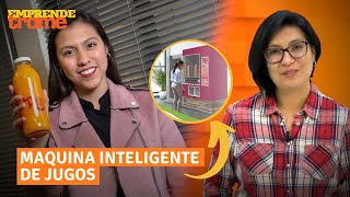 Juguerías Disfruta Azucena Gutierrez habla de su negocio y la maquina inteligente de jugos [upl. by Adolphus]