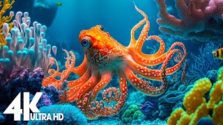 24 HOURS of 4K Underwater Wonders  Relaxing Music  The Best 4K Sea Animals for Relaxation [upl. by Akiv]