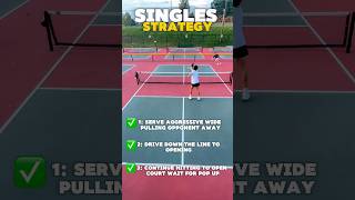 Pickleball Singles Strategy To Better Your Singles Game pickleball paddlesport singles strategy [upl. by Faunia]