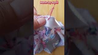 How to Overlock stitch by hand sewingtutorial hacks shorts [upl. by Nomelihp86]