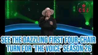 See the Dazzling First FourChair Turn for The Voice Season 26 [upl. by Hakan704]