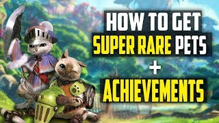 How To Get ALL SUPER RARE Pets And ACHIEVEMENTS In Monster Hunter World [upl. by Arbmahs]