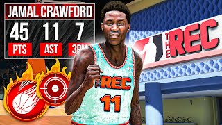 JAMAL CRAWFORD is a TRUE SCORER in the RANDOM REC NBA 2K24 [upl. by Janenna655]