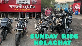 2024 SUNDAY RIDE KOLAGHAT  FULL THROTTLE SUNDAY RIDE  ACCIDENT ON RIDE😳😢 Kolaghat ride  Kawasaki [upl. by Wohlen11]