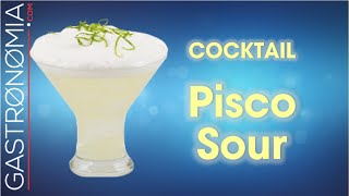 Cocktail Pisco Sour Receta [upl. by Titos]