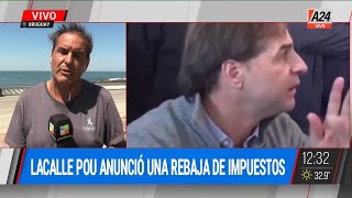 🌎Uruguay el presidente Lacalle Pou anunció una rebaja de impuestos [upl. by Nasah]