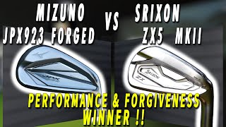 Mizuno JPX923 Forged vs Srixon ZX5 MKII Performance and Forgiveness [upl. by Brozak]