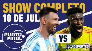 ⚽🏆HAY FINAL Argentina vs Colombia ¡que aguantó con 10 a Uruguay  Punto Final EN VIVO [upl. by Biddle]