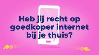 Sociaal internetaanbod gunstig tarief voor vast internet [upl. by Winograd]