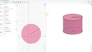 Tegn cylinder i 3D i GeoGebra [upl. by Emoryt]