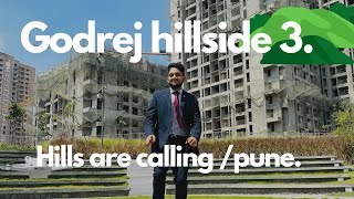 23BHK Godrej hillside3 New launch Semi furnished Apartments In Mhalunge Pune  Mhalunge Drone view [upl. by Salim154]