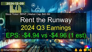 Rent the Runway  2024 Q3 Earnings Analysis [upl. by Ymia]