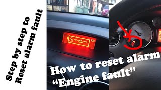 Cara reset alarm engine fault  buat sendiri reset alarm kereta  engine fault [upl. by Ahgiela]