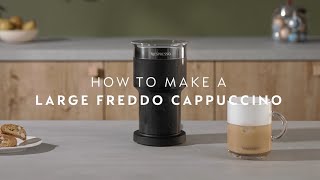 Nespresso Aeroccino XL  How to make a large Freddo Cappuccino [upl. by Joice]