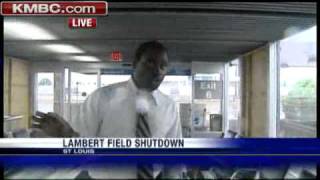 Watch Inside The Tornado Damaged St Louis Airport [upl. by Oxley]