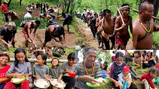 Villagers sharing food with work in countryside Nagaland village life nagalocalproduction [upl. by Femi5]