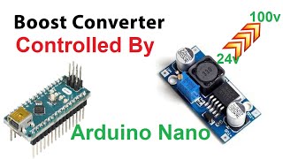 Simulation of a DCDC BOOST converter controlled by Arduino Nano [upl. by Barris]