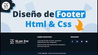 Como hacer un Footer Responsive  Html y Css [upl. by Donica]