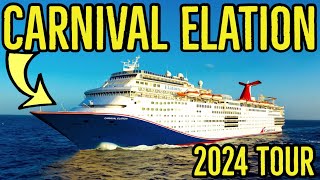 CARNIVAL ELATION CRUISE SHIP TOUR 2024 [upl. by Esinel]