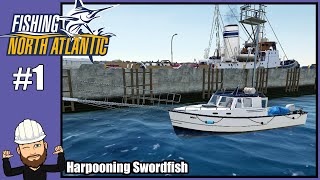 Fishing North Atlantic 1  Harpooning Swordfish [upl. by Eiliah]