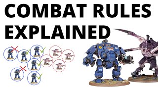 Melee Combat in Warhammer 40K EXPLAINED  How to Play 40K 10th Part 7 Fight Phase [upl. by Osnofedli]