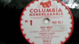 Rosemary Clooney  Fuzzy Wuzzy Wuz a Bear [upl. by Itsur]