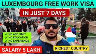 Luxembourg 🇱🇺 Jobs For Indian  How to apply Luxembourg jobs from india  Luxembourg work visa 2024 [upl. by Quartas719]