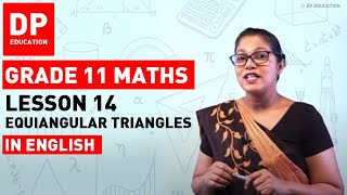 Lesson 14  Equiangular Triangles  Maths SessionTerm 2 DPEducation Grade11Maths triangles [upl. by Shem267]