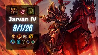 JARVAN IV JUNGLE vs IVERN  EUW LoL Challenger Patch 144 [upl. by Crosse]