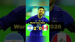 Argentina vs Peru  2026 FIFA World Cup Qualifiers  Highlights messi 😎😭😱 [upl. by Ten400]