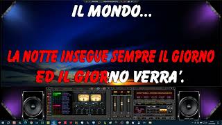 Jimmi Fontana  Il Mondo new Arrangement  Karaoke [upl. by Hescock]